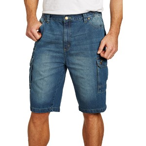 Liberty Blues by KingSize Men's Big & Tall Denim Cargo Shorts - 1 of 4