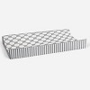 Bacati - Dots/Pin Stripes Gray Large Dots Changing Pad Cover - 3 of 4