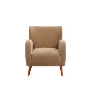 NicBex Boucle Fabric Accent Chair,Upholstered Living Room Chairs with Mid-Height Backrest,Modern Comfy Arm Chair,Accent Chairs for Living Room - 1 of 4