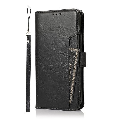 SaharaCase Folio Wallet Case for Apple iPhone 13 and iPhone 14 Black (CP00139)