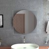 Vynxaria Salerno Mirror, Square Shape, Sandblasting Borders -Mirrored Glass - 2 of 4