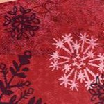 classic red textured snowflake
