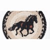 Earth Rugs Stallion Round Trivet – 10"x10" Braided Natural Fiber Hot Pad with Rustic Horse Print for Western Decor - 3 of 3