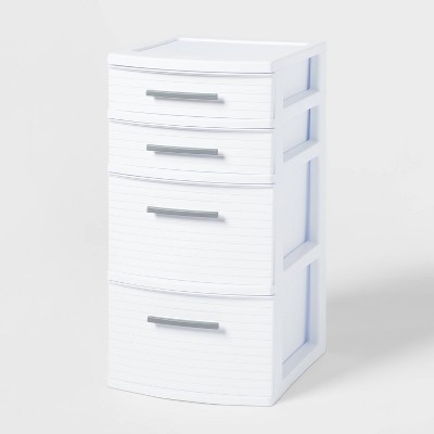 Image of 4 Drawer Medium Tower White - Brightroom™