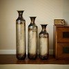 YONWAY  Tall Floor Vases Set of 3 - Modern White & Gold Metal Vases for Home Decor, Large Decorative Vase for Living Room, Entryway, Wedding - 3 of 4
