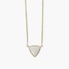 Sanctuary Project by sanctuaire White Pearlescent Statement Triangle Pendant Necklace Gold - 2 of 3