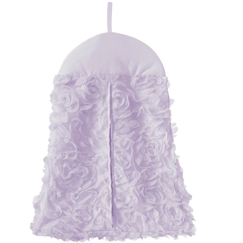 Sweet Jojo Designs Girl Baby Crib Bedding Set - Rose Collection Lavender Purple 4pc, 6 of 8