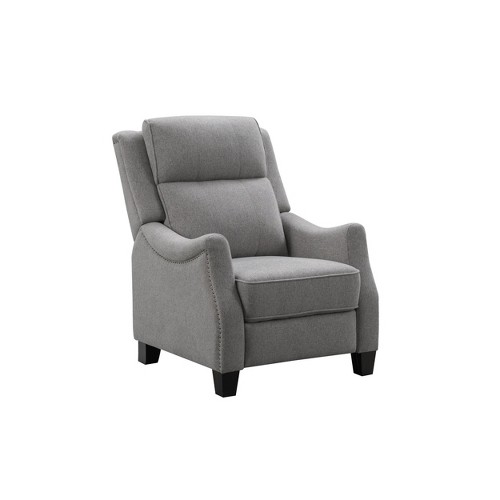 Kevin Fabric Tufted Pushback Recliner Gray - Abbyson Living