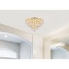 Elegant Lighting Century 9 light Chrome Flush Mount Clear Royal Cut Crystal - 2 of 4