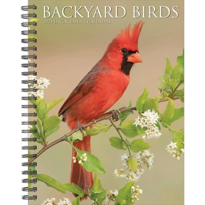 Willow Creek Press Backyard Birds 2025 Engagement Calendar: Weekly Planner, Spiral Binding, 6.5x8.525", All Ages, Blue