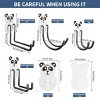 Munora 8-Piece Heavy Duty Self-Adhesive Wall Hooks, Stainless Steel with PVC Coating - Waterproof Rust-Proof for Bathroom Kitchen Home Organization - 2 of 4