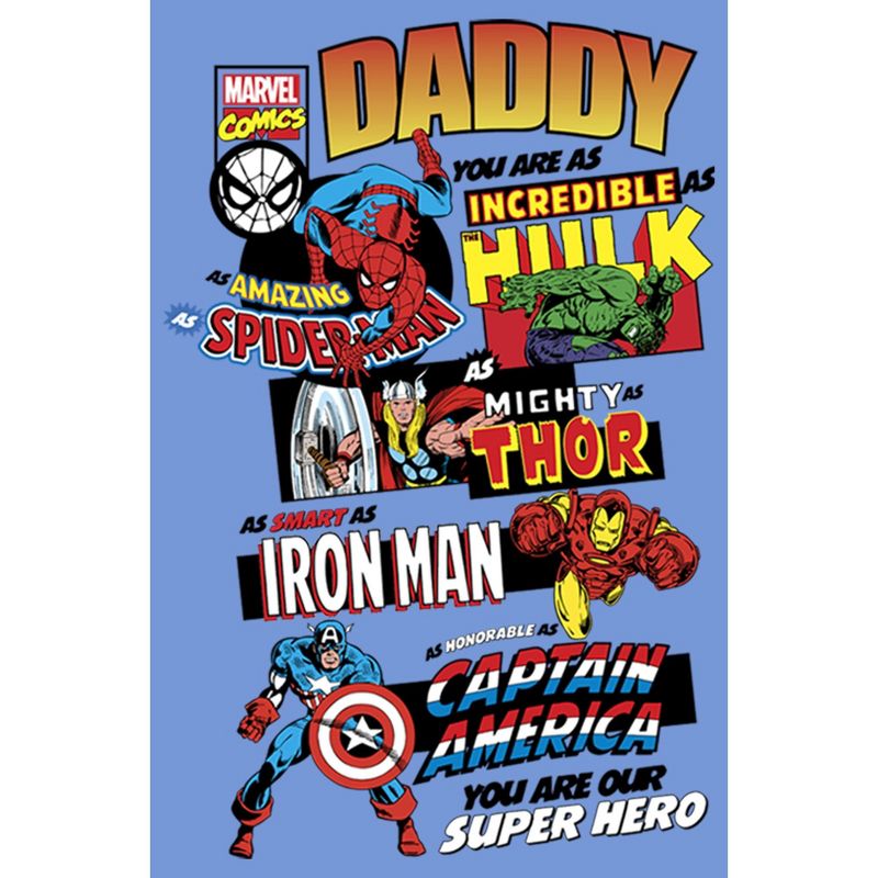 Boy's Marvel Daddy You are Our Super Hero Performance Tee, 2 of 5