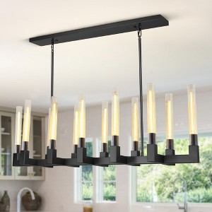 CityFurn 12-Light Kitchen Island Modern Linear Chandelier - 1 of 4