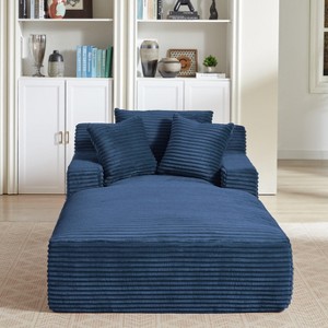 Dolonm 78.7" Oversized Corduroy Recliner, Modern Upholstered Sofa, Compressed Boneless Sofa bed,No Installation,for Living Room Bedroom - 1 of 4