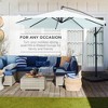 Best Choice Products 10ft Offset Hanging Outdoor Market Patio Umbrella w/ Easy Tilt Adjustment - 3 of 4