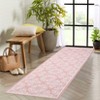 coucheta Washable Runner Rug, Modern Floral Entryway Carpet Non Slip Hallway Runners Indoor, Living Room Rug Low Pile Non-Shedding Carpe - 3 of 4