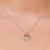 GILDED 1/10 ct Lab Grown Diamond Pendant Necklaces, SI1-SI2 Clarity, F-G Color, 14K Gold Plated Sterling Silver, 18" Chain - 3 of 4