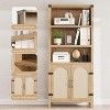 Tall Bookshelf with Storage, Bookcases and Bookshelves with Doors, 5 Tier Storage Cabinet for Home Office, Living Room - 4 of 4