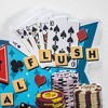 American Art Decor 18" x 13" Viva Las Vegas Royal Flush Embossed Metal Sign Sky Blue/Red/Yellow: Sin City Elvis Tribute Wall Decor - 4 of 4