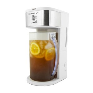 HomeCraft HCIT3WS6A 3-Quart White Stainless Steel Cafe Ice Iced Coffee and Tea Brewing System - 1 of 4