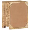 vidaXL Bedside Cabinet Rough Mango Wood Sturdy Medium Functional - 3 of 4