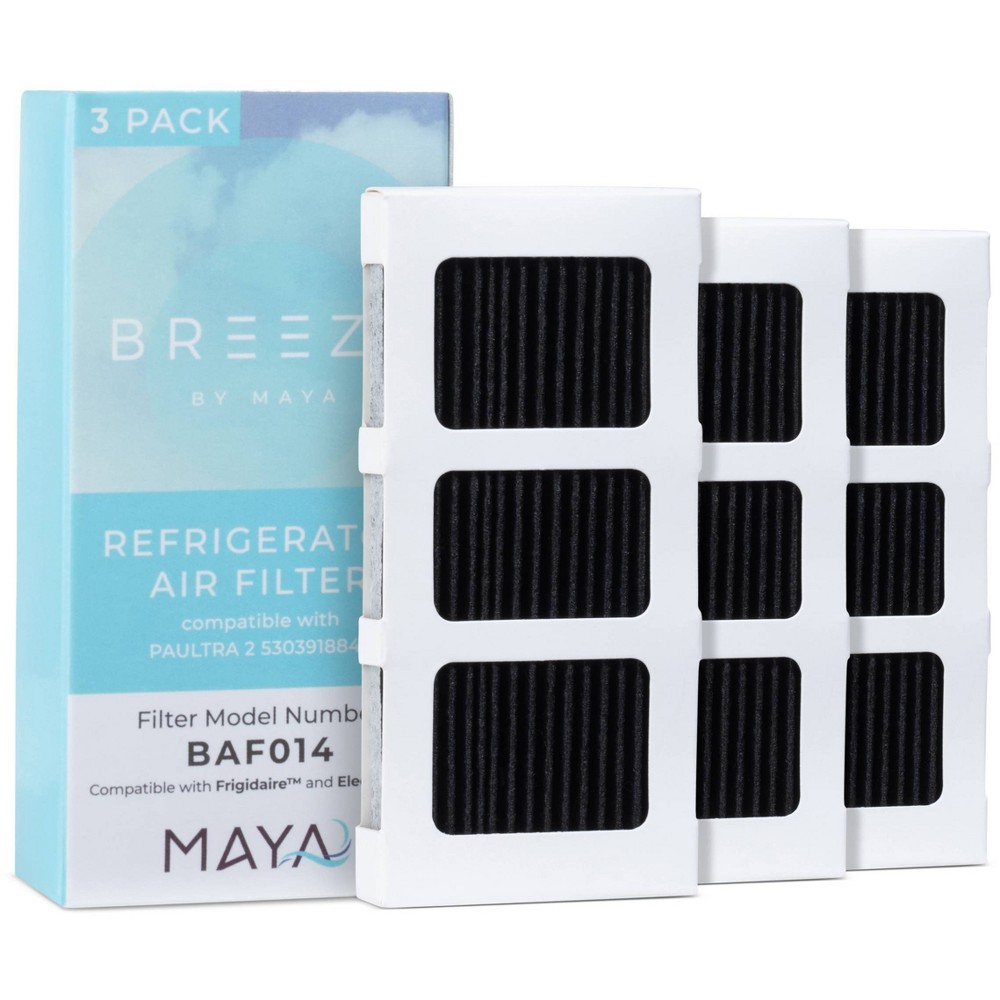 Breeze by MAYA Replacement Frigidaire/Electrolux Paultra2 242047805 Refrigerator Air Filter 3pk - BAF314