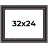 PosterPalooza | 3.5" Wide Ornate Black Picture Frame - UV Acrylic, Backing Board, Hanging Hardware Included - 2 of 4