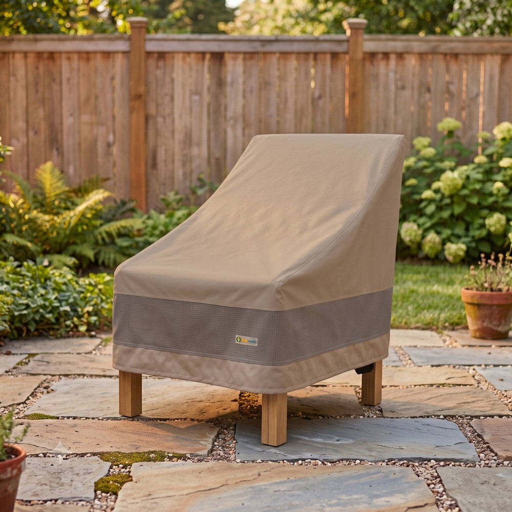 Duck Covers 38" Brown Elegant Waterproof Patio Chair Cover