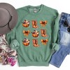 Simply Sage Market Women's Graphic Sweatshirt Coquette Pumpkin and Cowboy Boots - 2 of 4