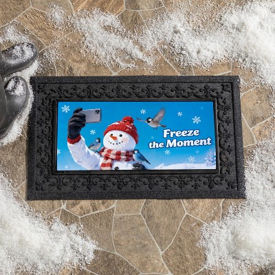 Evergreen Sassafras Winter Snowman Selfie Switch Mat Insert 22