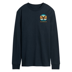 Men's - Yellowstone - Y Brand Blanket Left Chest Long Sleeve Graphic T-Shirt - 1 of 4