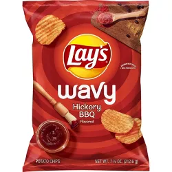 Lay's Wavy Hickory Barbecue Flavored Potato Chips - 7.75oz