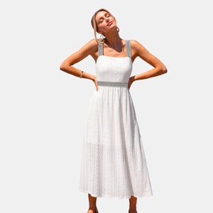 cupshe white dress Knit Mini Cover-Up for Beach Vacation Short Length Cupshe Womens White Lace Beach