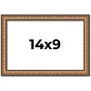 PosterPalooza | Photo Size Slim Profile Gold Picture Frame - UV Acrylic, Foam Board Backing, Hanging Hardware - 2 of 4