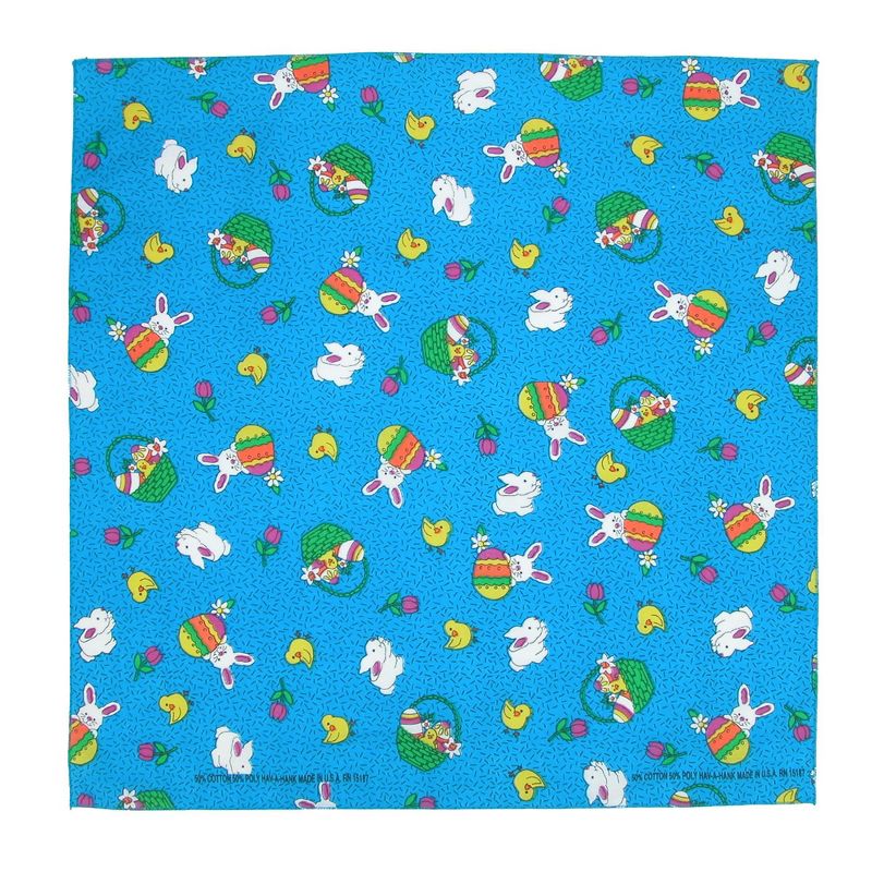 CTM Bunny Patch Easter Print Holiday Bandana, 1 of 2