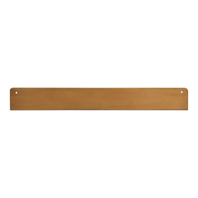 Mezzo 24" Gold Modern Metal Floating Ledge Shelf Set