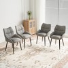 Lyngins 2-Pack Luxury Velvet Dining Chairs – High-Quality Soft Fabric, Sturdy Metal Frame, Ergonomic Design Kitchen Chair, Modern Living Room Chair - 2 of 4