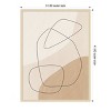 Amanti Art Graphic Shapes a Lines Poster by Elena Ristova Wood Framed Wall Art Print - 3 of 4