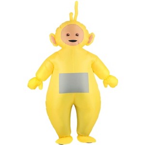 HalloweenCostumes.com One Size Fits Most   Inflatable Laa-Laa Adult Teletubbies Costume, Gray/Pink/Orange - 1 of 4