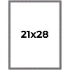 PosterPalooza | Textured Grey Picture Frame - UV Acrylic, Foam Board Backing, Hanging Hardware - 2 of 4