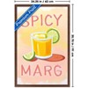 Trends International Reinders: Drinks - Spicy Marg I Framed Wall Poster Prints - 3 of 4