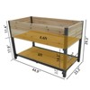 Gulches New style: 45" Iron-wood combined growing beds with feet and storage racks - 4 of 4
