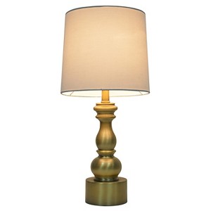 Turned Table Lamp with Touch On/Off Gold (Includes CFL bulb) - Pillowfort , Size: Includes Energy Efficient Light Bulb