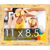 PosterPalooza | Photo Size Shabby Chic Yellow Frame - UV Acrylic, Foam Board Backing, Hanging Hardware - 2 of 4