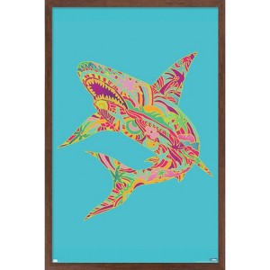 Trends International Jim Baldwin - Lily Shark Framed Wall Poster Prints - 1 of 4