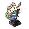 Chloe Lighting Kacy 7 Tiffany-style 1 Light Butterfly Accent Table Lamp 9 Inch Tall - 2 of 2