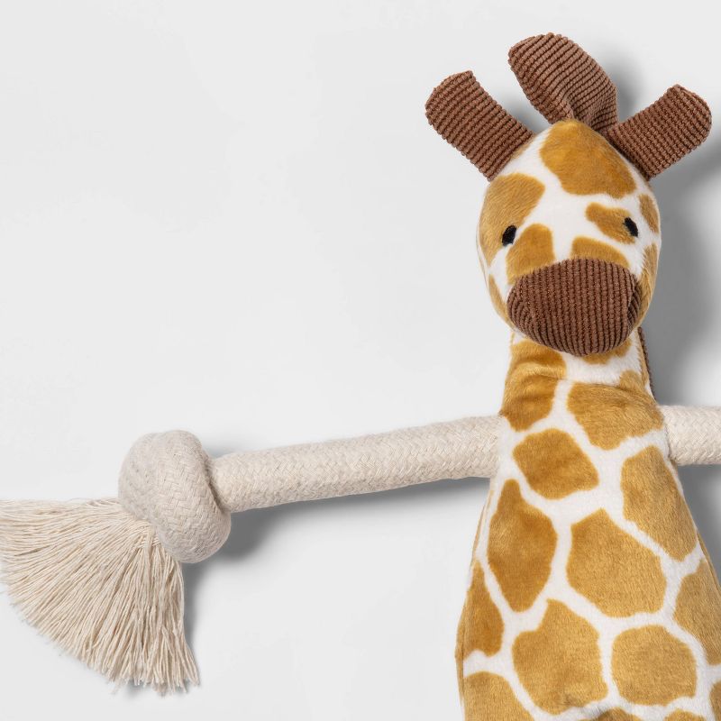 Giraffe Plush/Rope Dog Toy - M - Boots &#38; Barkley&#8482;, 3 of 11