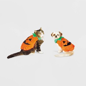 Halloween Plush Pumpkin Dog and Cat Costume - Hyde and EEK! Boutique™ - 1 of 4