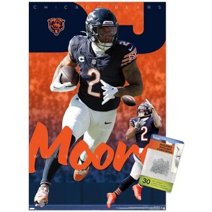 Trends International NFL Chicago Bears - D.J. Moore 24 Unframed Wall Poster Prints - 1 of 4