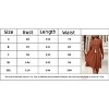 Coolmee Women Casual Crewneck Stripe Long Sleeve Slim Fit A Line Mini Dress - 4 of 4